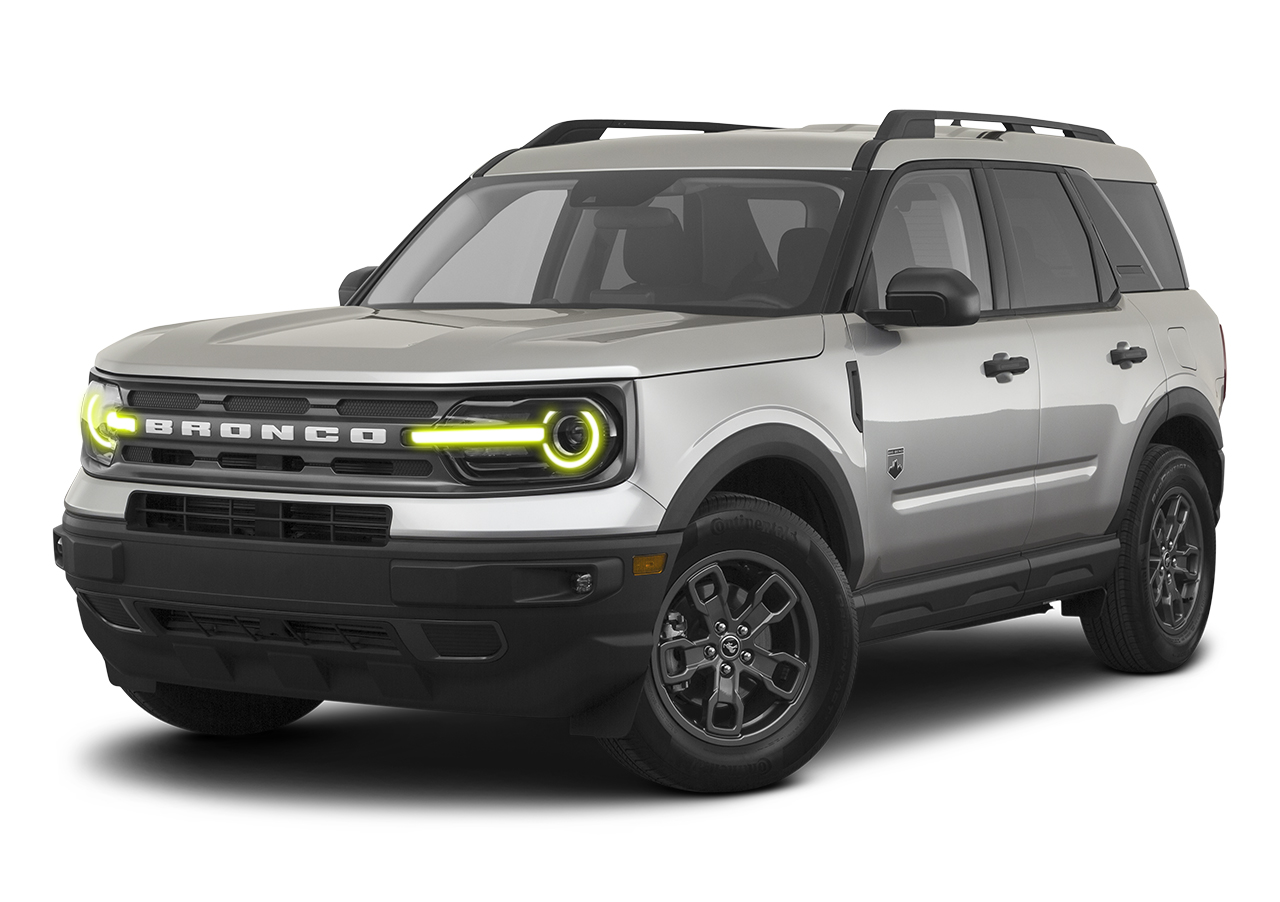 1454-335 - 2021 Ford Bronco Sport ColorSHIFT RGB+W Headlight DRL + Halo Upgrade